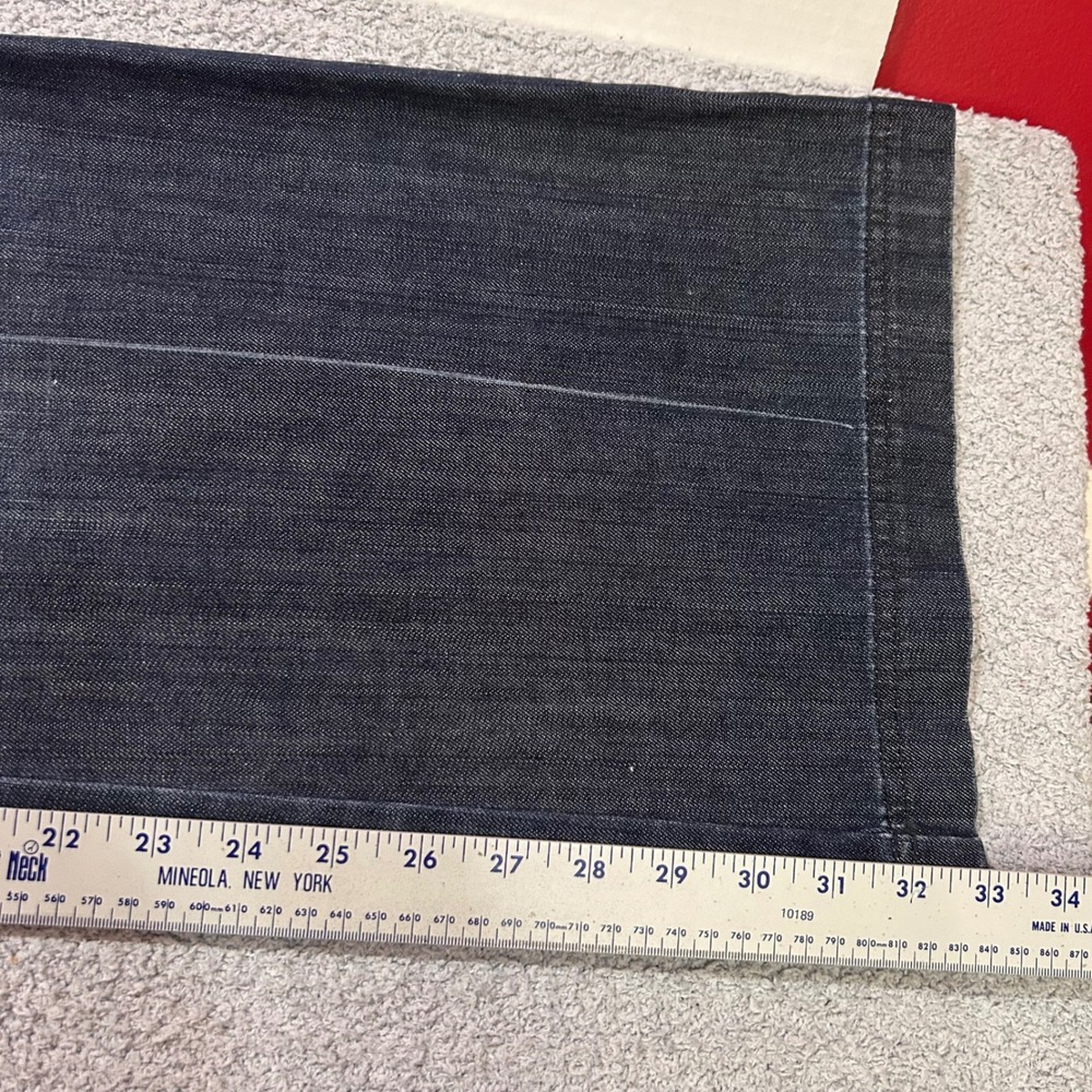 White House Black Market Flare Jeans 14R Dark Wash Y2K Officecore Minimalist - Picture 10 of 11
